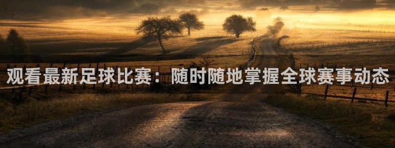 观看最新足球比赛：随时随地掌握全球赛事动态